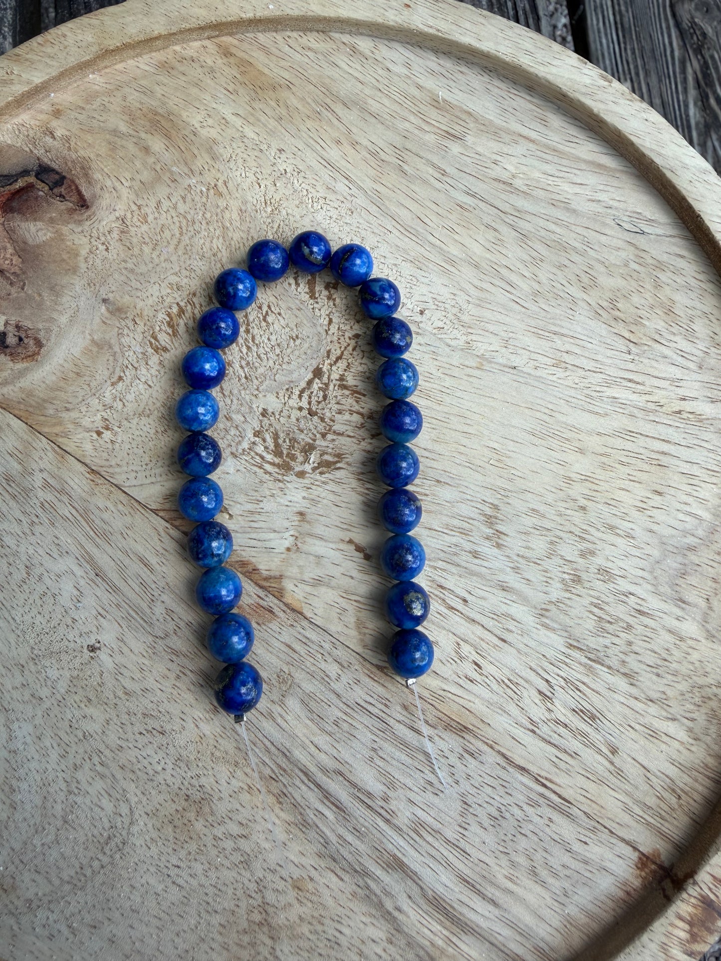 10mm 8.5" Lapis Strand