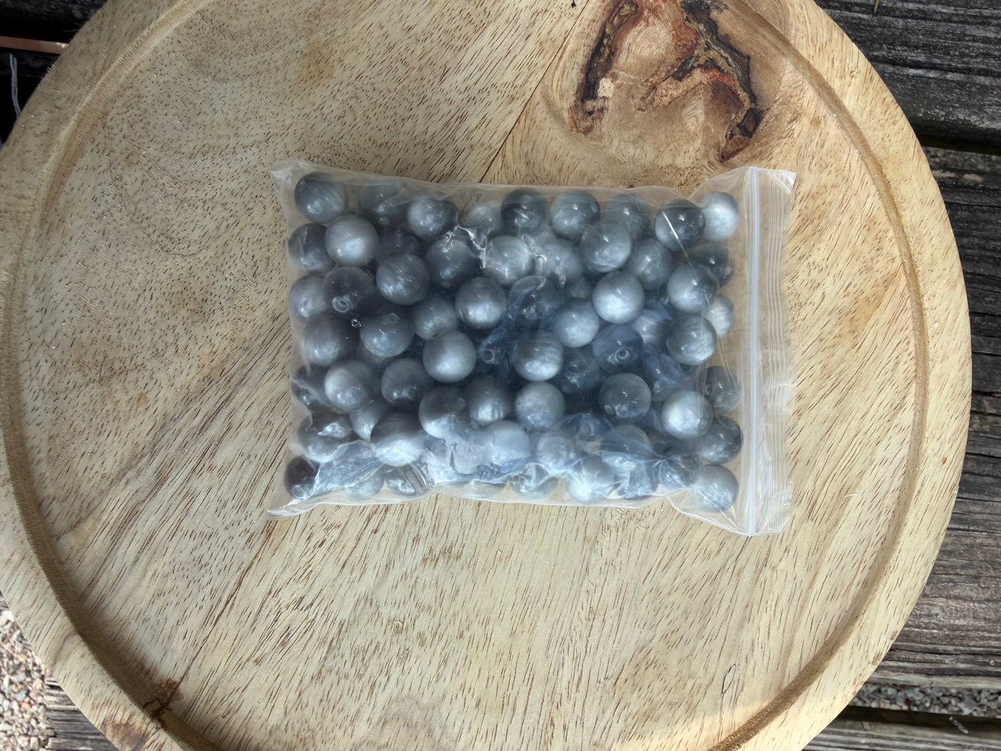 Bundle (Grey Acrylic Beads)