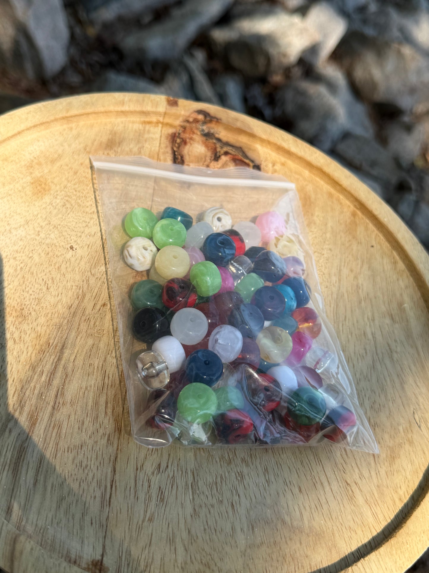 Acrylic Rondelles Multi Color