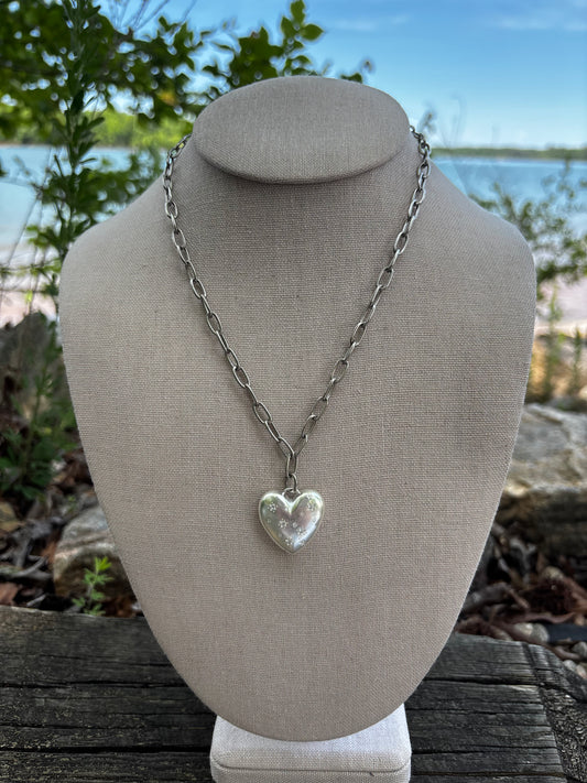 Glistening Heart Necklace
