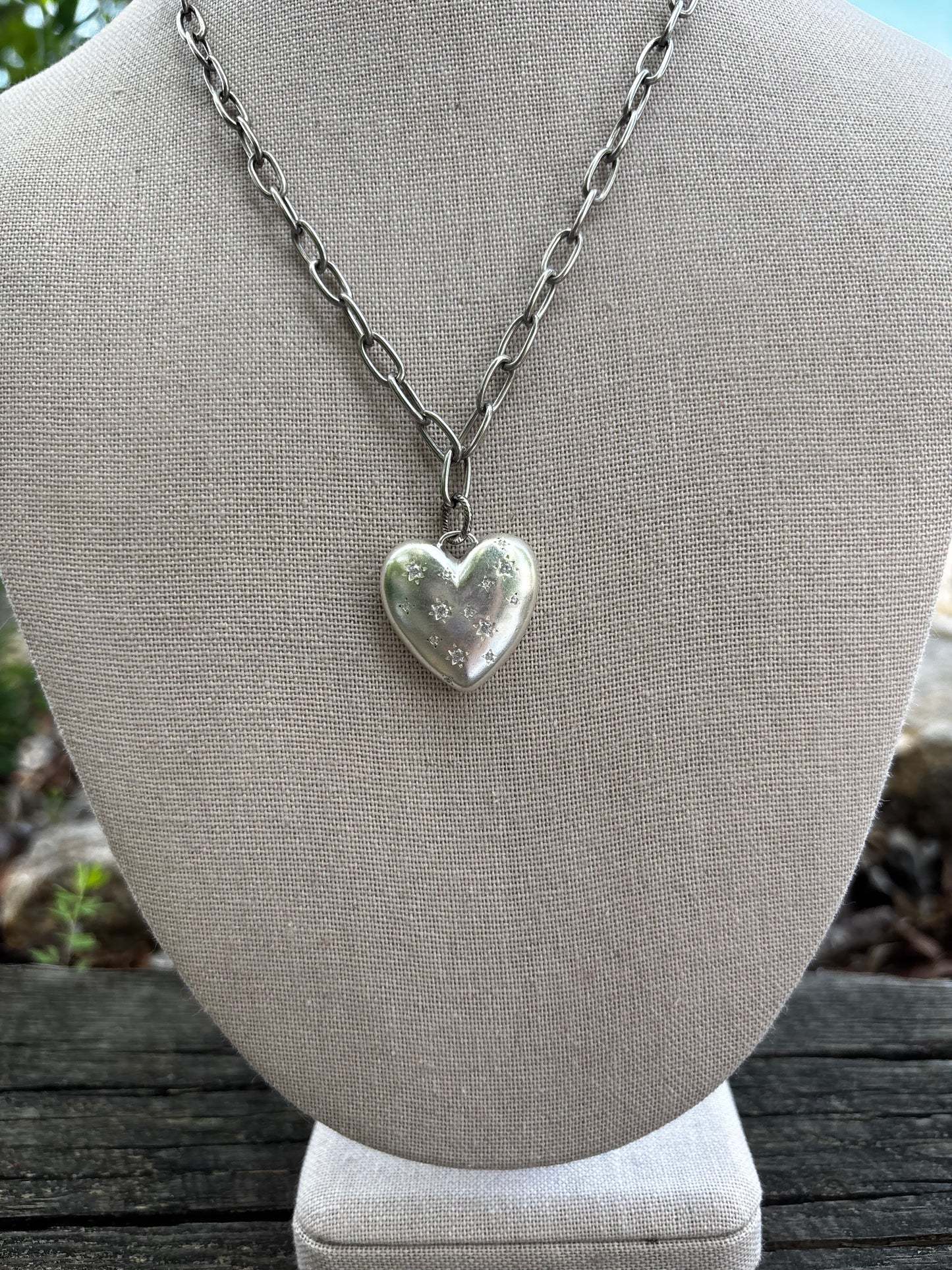 Glistening Heart Necklace