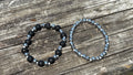 Silver Lava Bracelet Set