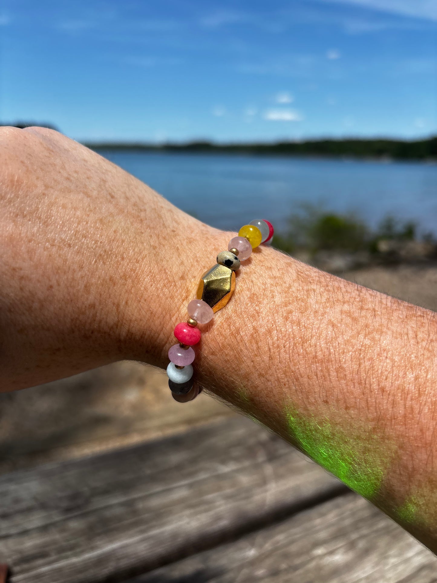 Multi Color Gold Bracelet