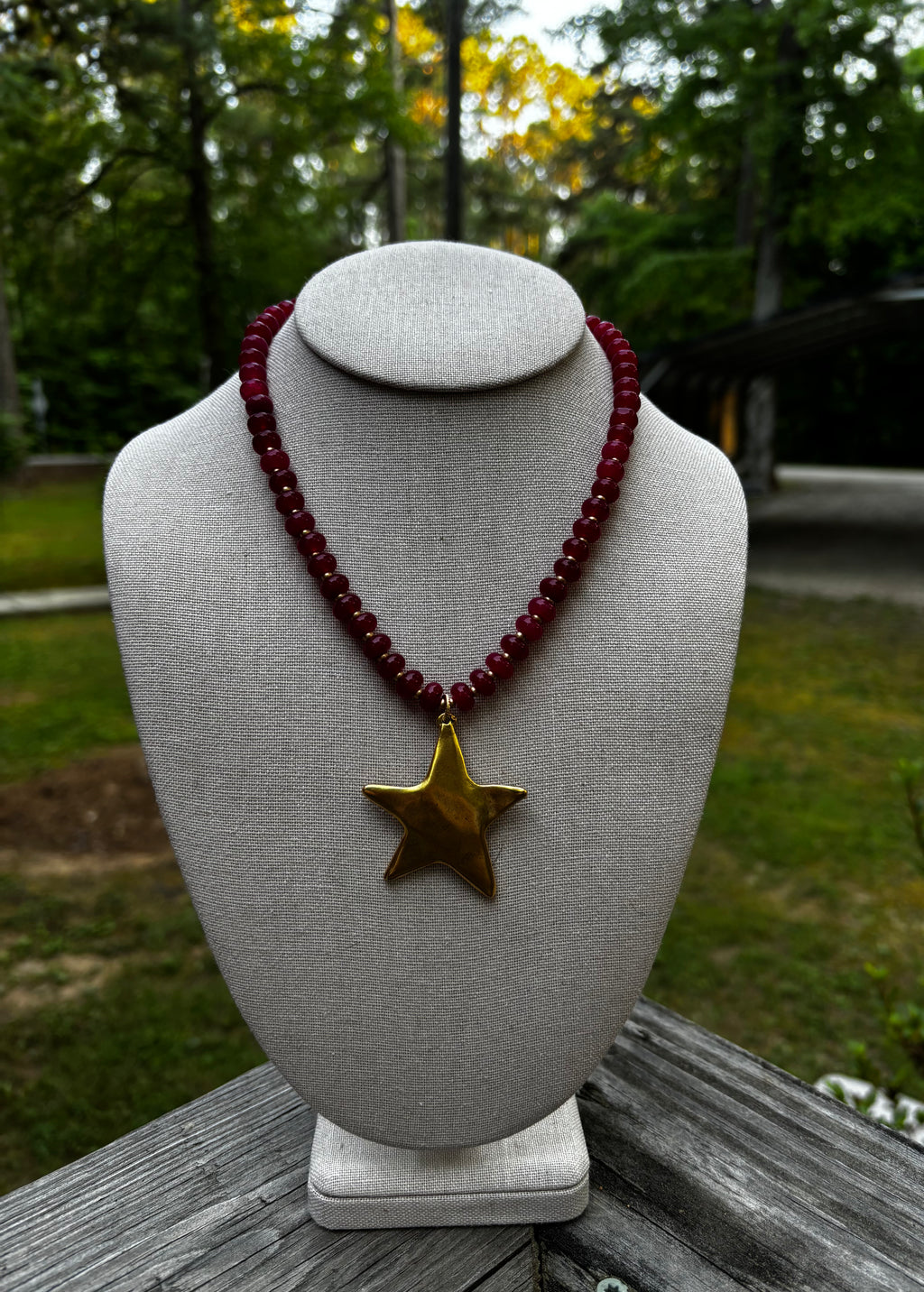 Crimson Star Necklace
