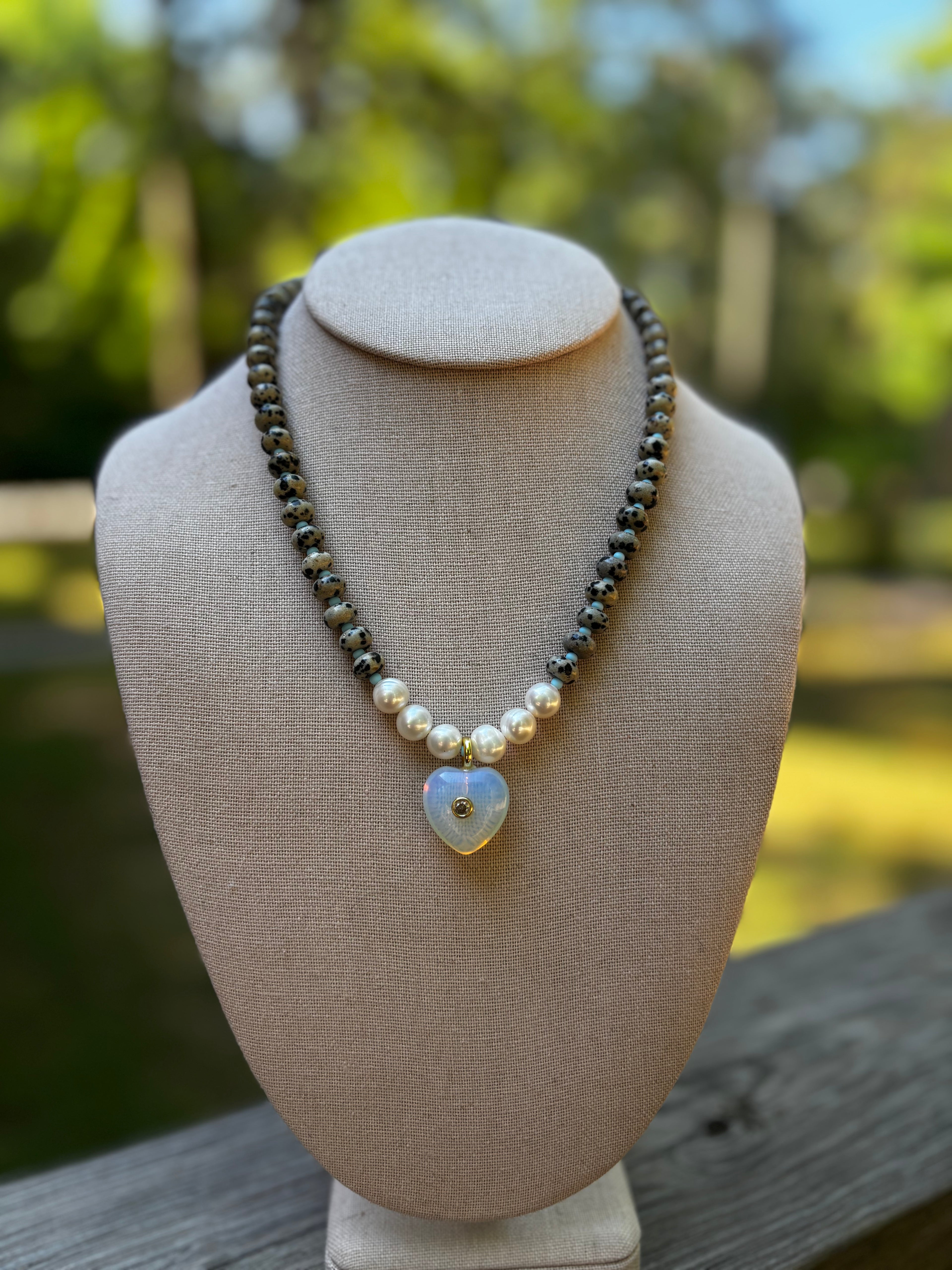 Moonbeam Heart Necklace