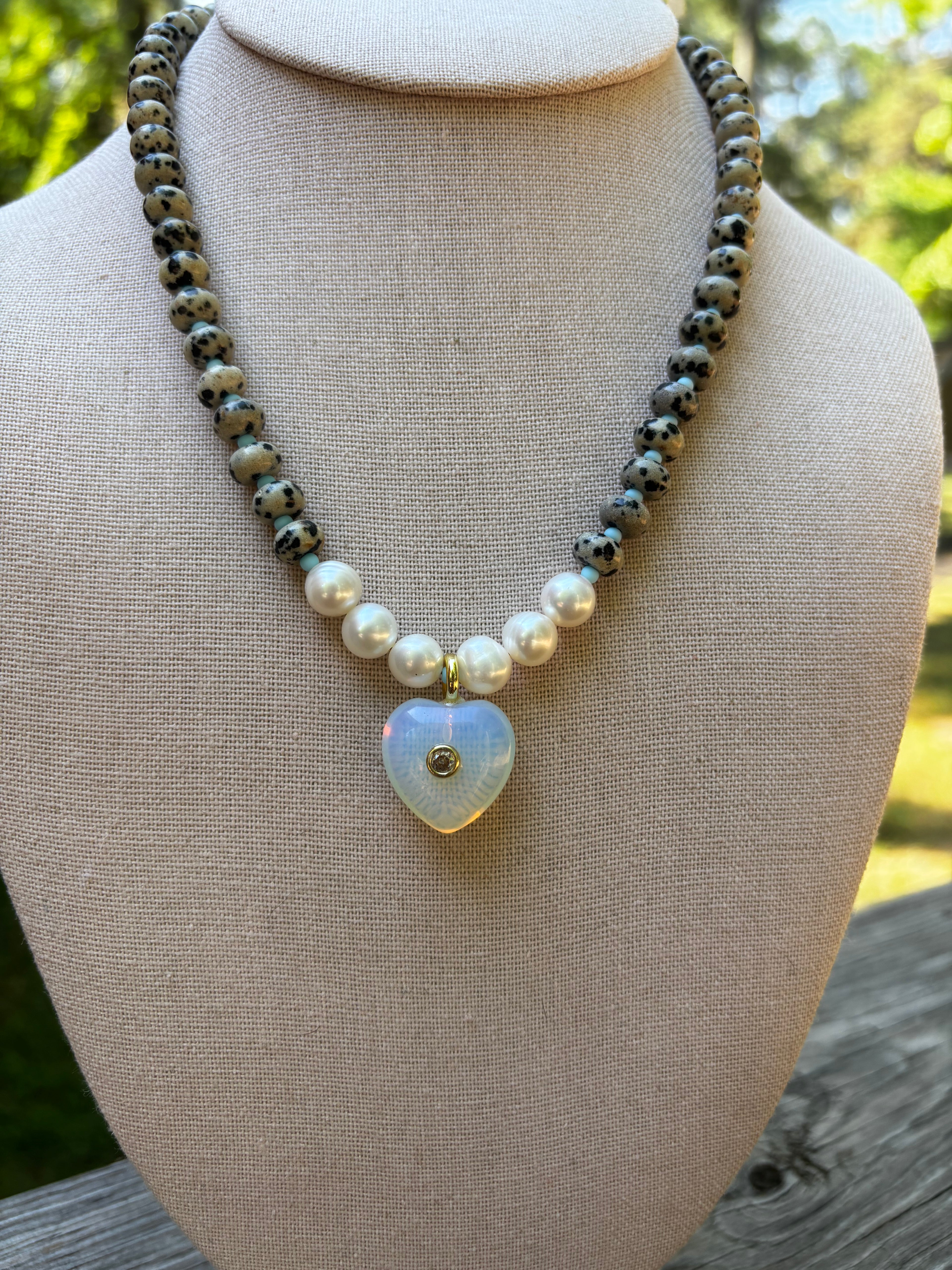 Moonbeam Heart Necklace