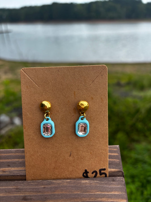 Blue Pop Earrings