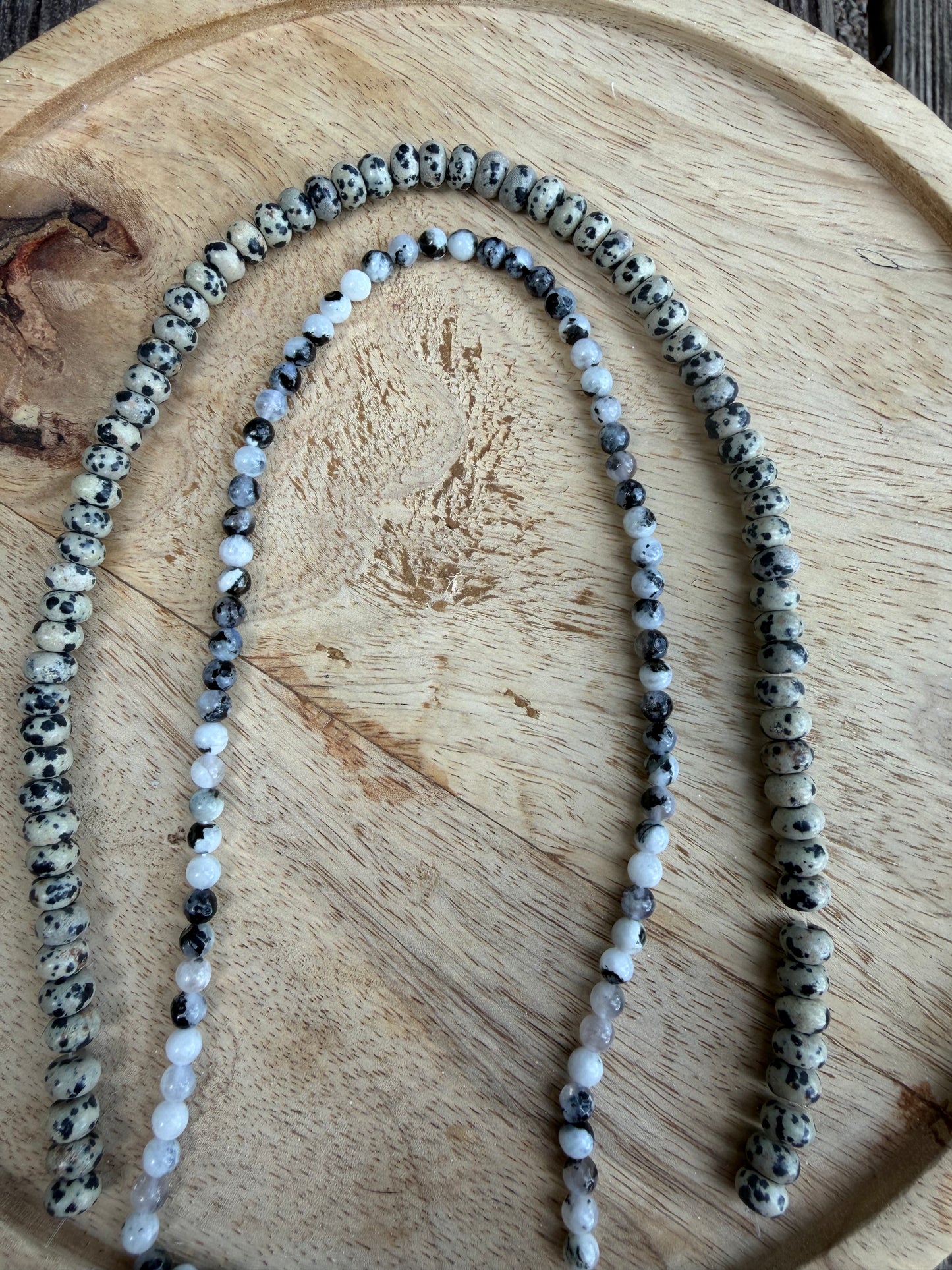 Bundle (Dalmatian Jasper and White Moonstone)