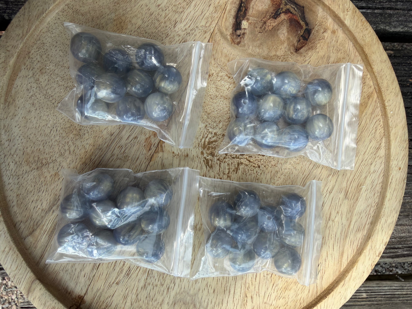 Bundle (Grey Acrylic Beads)