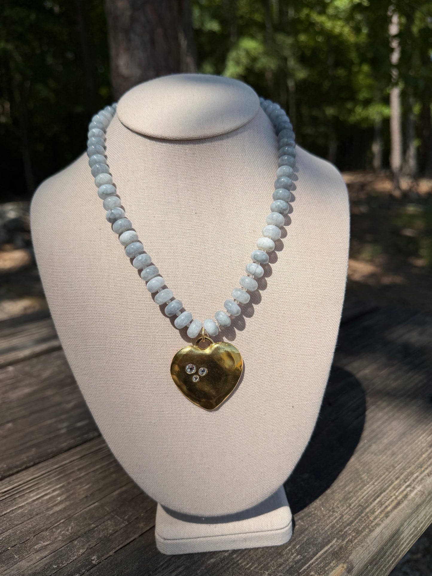Cloud Heart Necklaced