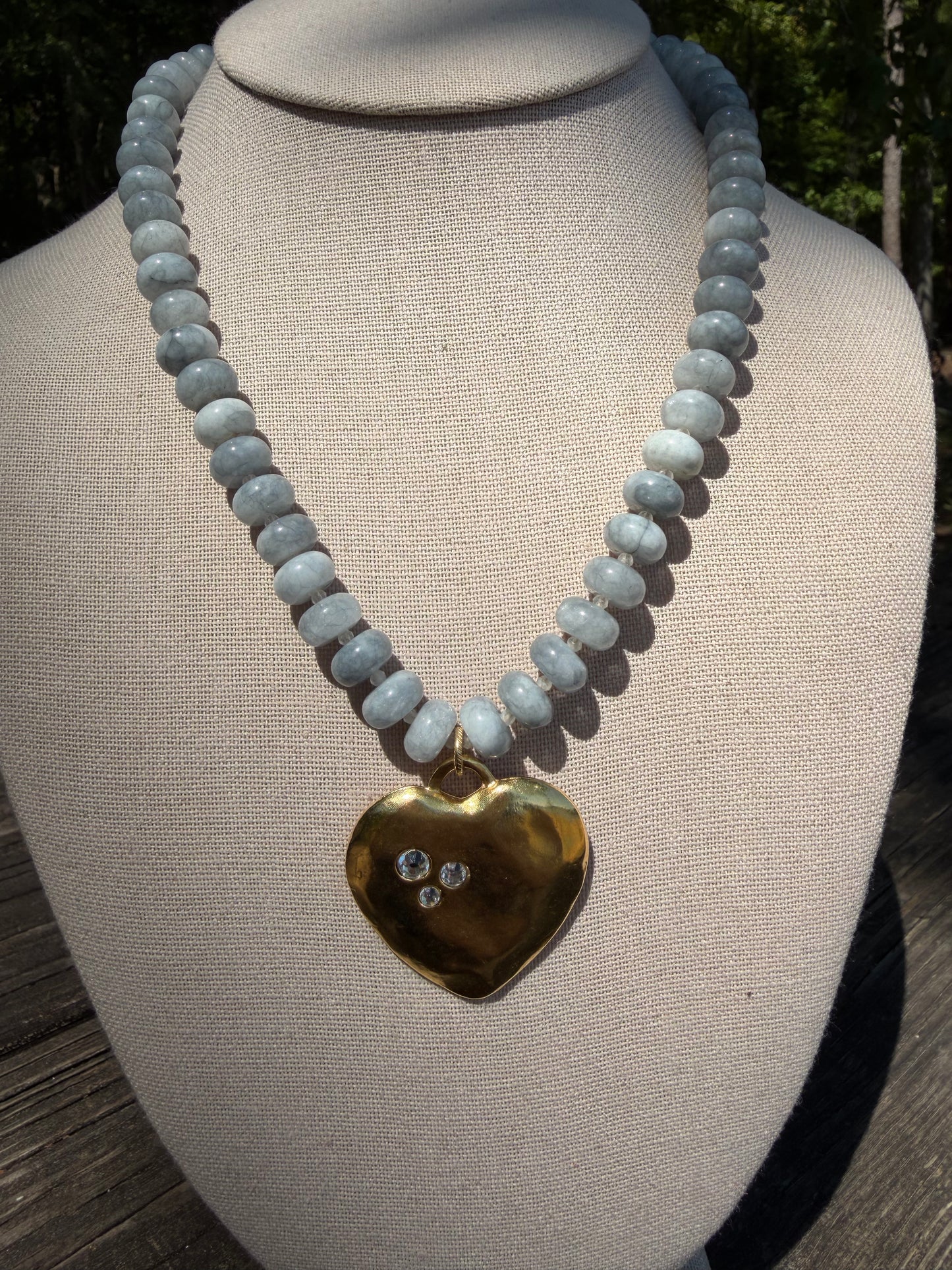 Cloud Heart Necklaced
