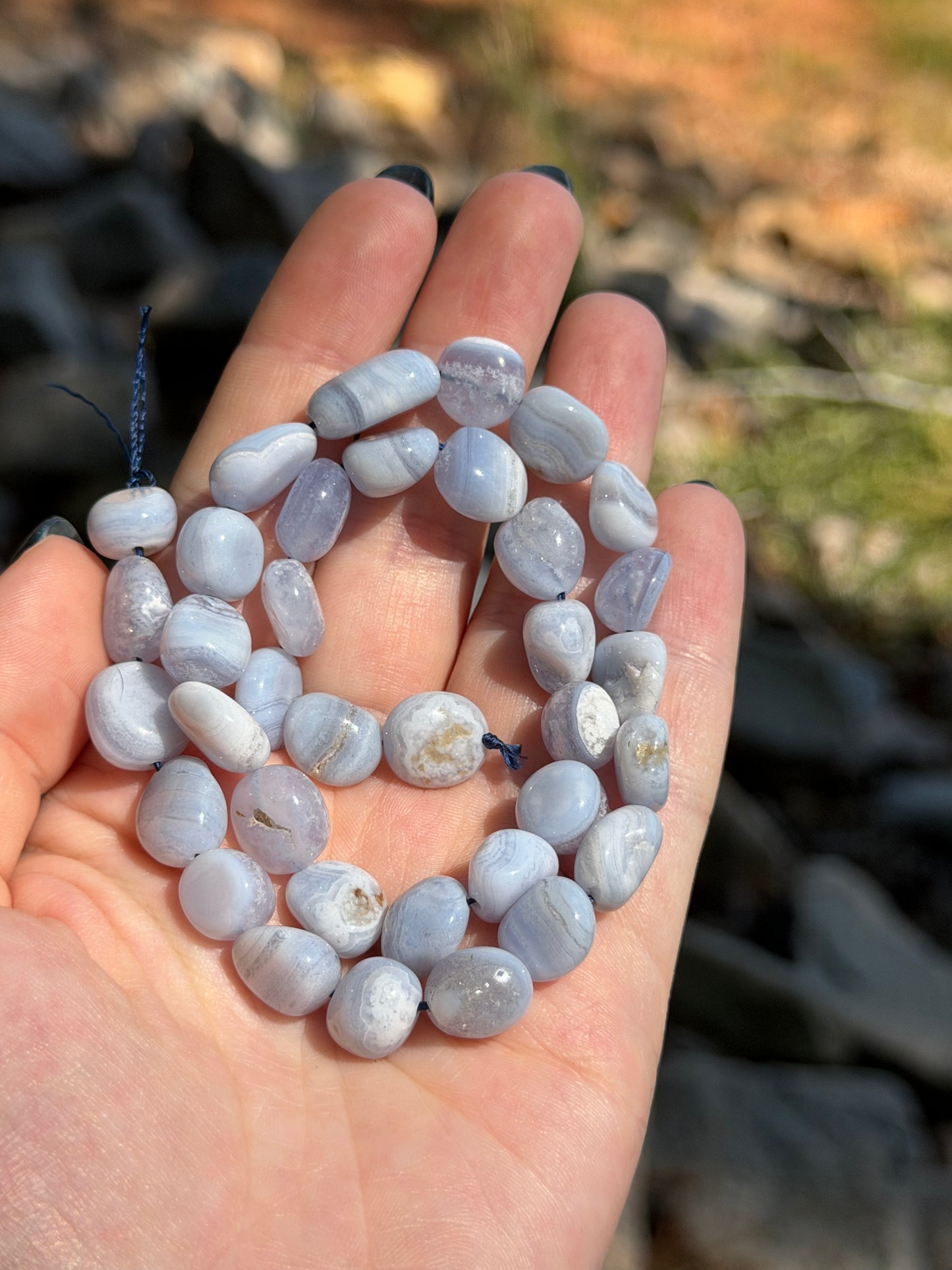 Blue Lace Agate Nuggets